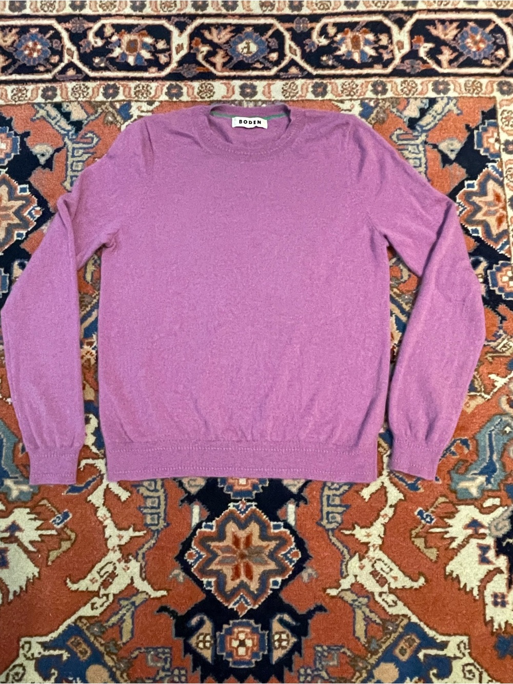 Boden Women's Lavender Crewneck Sweater